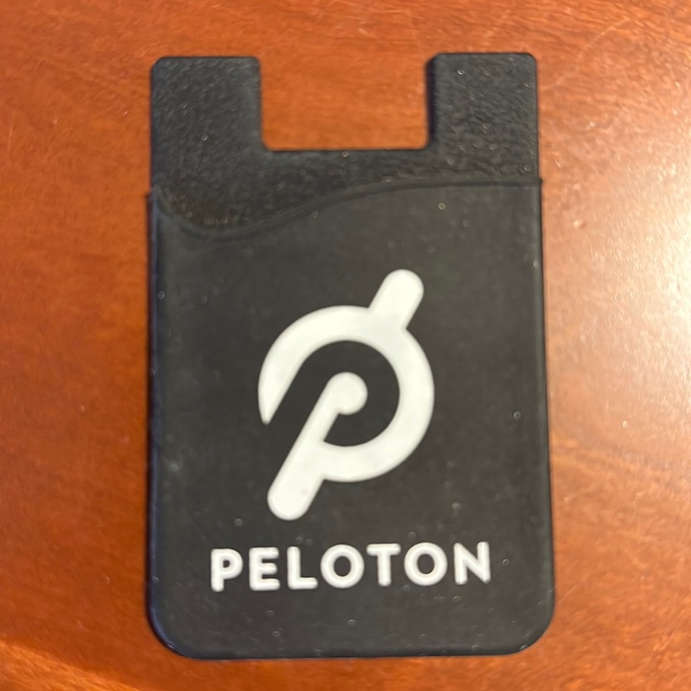 Peloton Rubber stick on credit card holder for phone